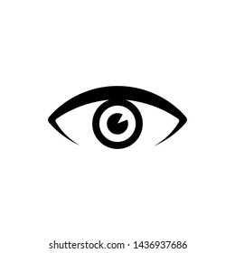 Eye view symbol vector icon illustration