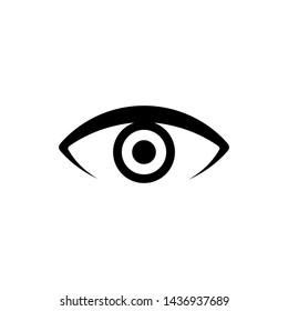 Eye view symbol vector icon illustration