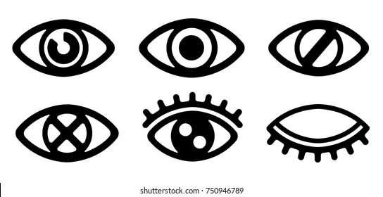 eye / view / vision / visible /display icon set