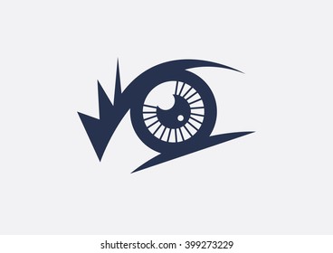 Eye vintage vector