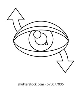 eye virtual reality 360 degree thin line