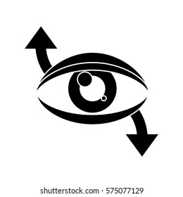 eye virtual reality 360 degree pictogram