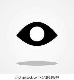Eye: Visible Symbol with Gray Shadow