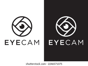 eye vision camera photography logo icon vector