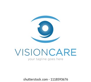 Eye Vision Care Logo Design Vector Template