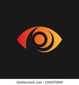 Design des kreativen Eye-Vision-Logos