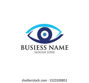 eye vision digital media vector logo design template
