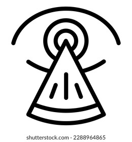 Vector de contorno de icono de visión ocular. Corrección de visión. Cuidar