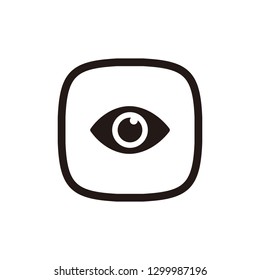 Eye vision icon sign symbol