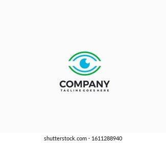 eye vision icon vector design template 