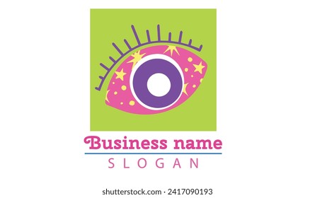 Eye vision icon. Vector illustration. Symbol of vision, search, optics.