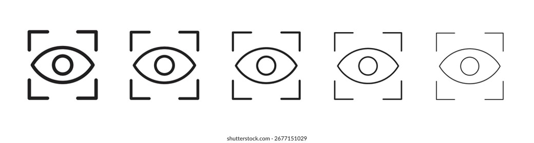 Eye vision icon vector illustration isolated