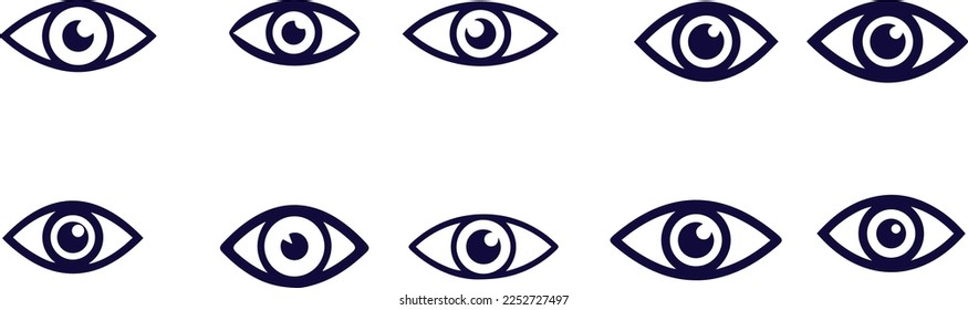 eye vision icons vector design 
