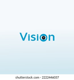 Idea de diseño de logotipo de visión visual