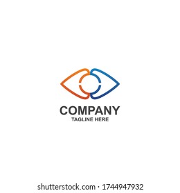 diseño minimalista con logotipo de visión