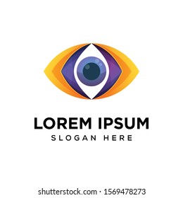 eye vision logo design  premium vector template, eye icon 