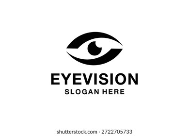Eye Vision Logo Design Template. Eye Care Clinic Logo Inspiration. Vision Care Logo Vector. Eye Icon.