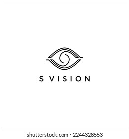 Eye Vision Logo Design vector