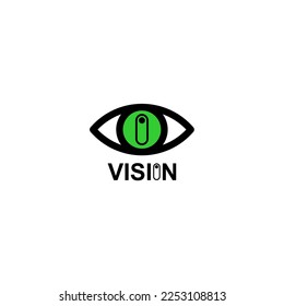 Logo-Design der Augensicht, Vektorgrafik