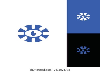 Logo-Design für Augensichtung, Vektorgrafik-Vorlage