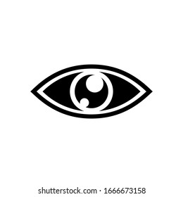eye vision logo icon vector isolated