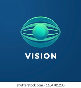 Eye vision logo template.