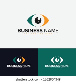 Eye Vision logo vector design template, photography logo