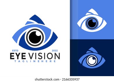 Eye Vision Modern Design-Vektor-Vorlage