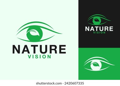 Eye Vision Nature Logo Design