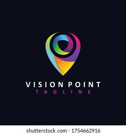 Eye Vision Point logo design inspiration.