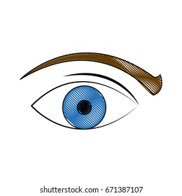 eye vision surveillance system security concept