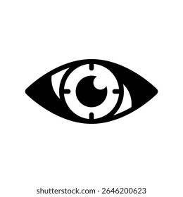 eye, vision, technology logo template