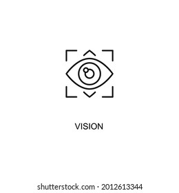 EYE VISION Thin Line Icon Vector Eps 10, 48x48 Icon 