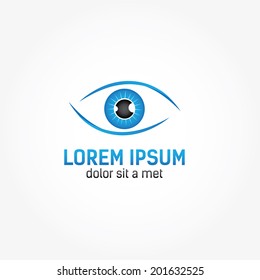 Eye vision vector design template