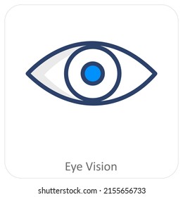 Eye Vision And View Icon Concept