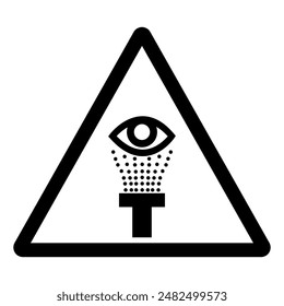 Eye Wash Station Symbol Sign, Vector Illustration, Isolate On White Background Label .EPS10