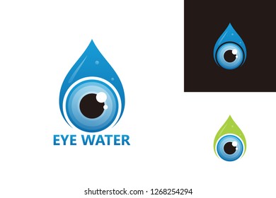 Eye Water Logo Template Design Vector, Emblem, Design Concept, Creative Symbol, Icon