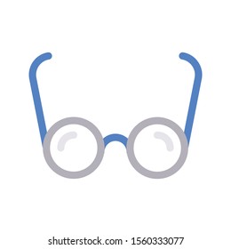 eye wear vector colour line icon 