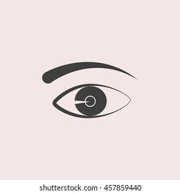 Eye web icon. Isolated illustration