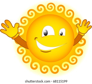 Cute Emoticon Drawing Smiling Face Stock Vector (Royalty Free) 90569059 ...