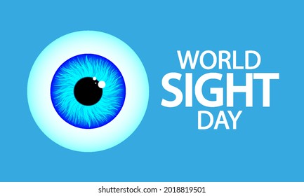 Eye for world vision day, vector art illustration.