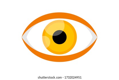 naranja amarillo claro para icono aislado en blanco
