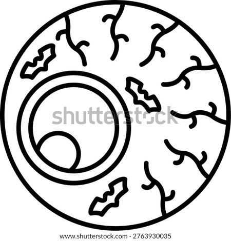 Eyeball Art vector Icon Design Illustration