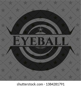 Eyeball black emblem. Vintage. Vector Illustration. Detailed.