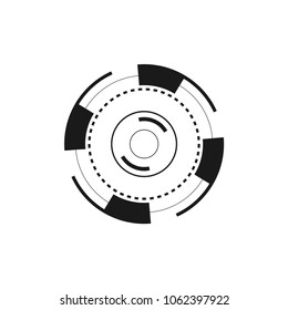 eyeball connection in the digital interface and cyberspace