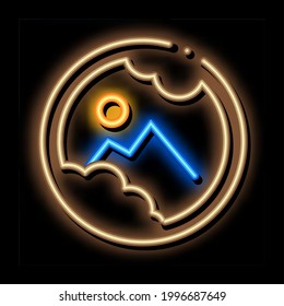 Eyeball Schaden Neon Leuchtzeichen Vektorgrafik. Leuchtendes Symbol Augenschädigung Schild. transparente Symbolillustration