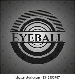 Eyeball dark icon or emblem