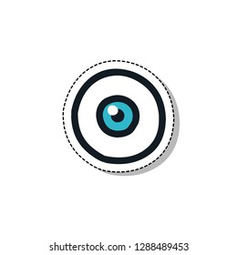 eyeball doodle icon