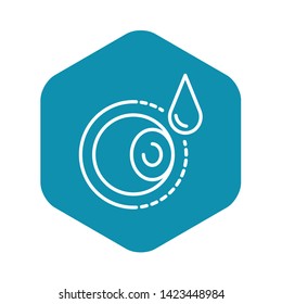 Eyeball dropper icon. Outline eyeball dropper vector icon for web design isolated on white background