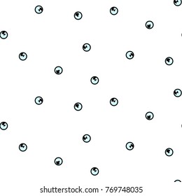 Eyeball fun seamless vector pattern. Humor eyes hipster junior texture.